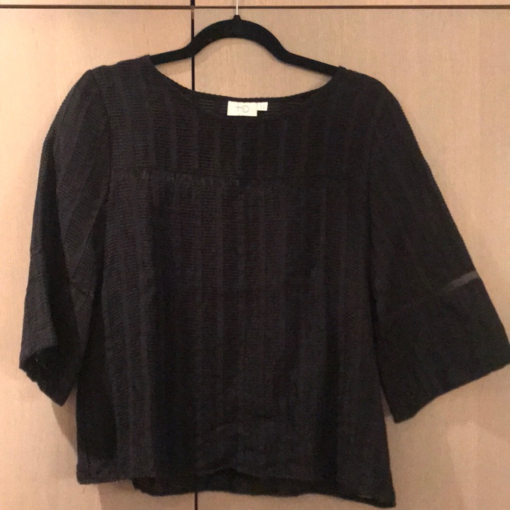 Black Anthro Top